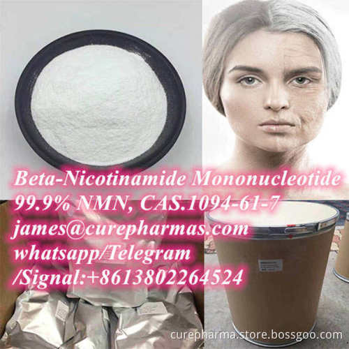 buy 99.9% β-Nicotinamide Mononucleotide NMN powder 1094-61-7 for anti-aging NR NR-CL NAD+ NADP NADH factory